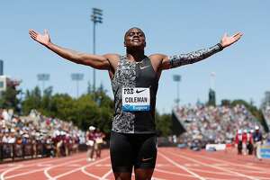 Prefontaine track meet: Christian Coleman beats Justin Gatlin in 100 meters