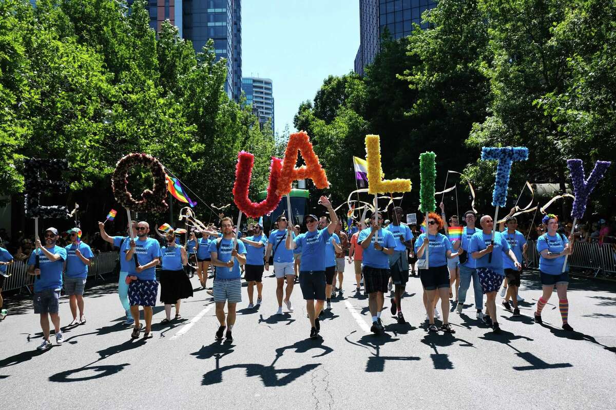Scenes from the 45th annual Seattle Pride Parade, Sunday June, 30, 2019.