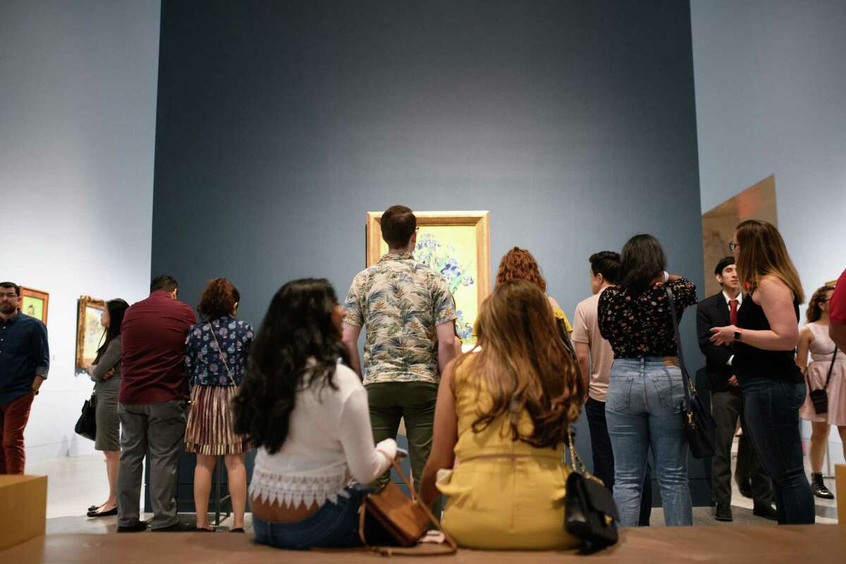 Hundreds of people attended DJ's and Van Gogh at the Museum of Fine Art Houston on Friday, April 26, 2019.