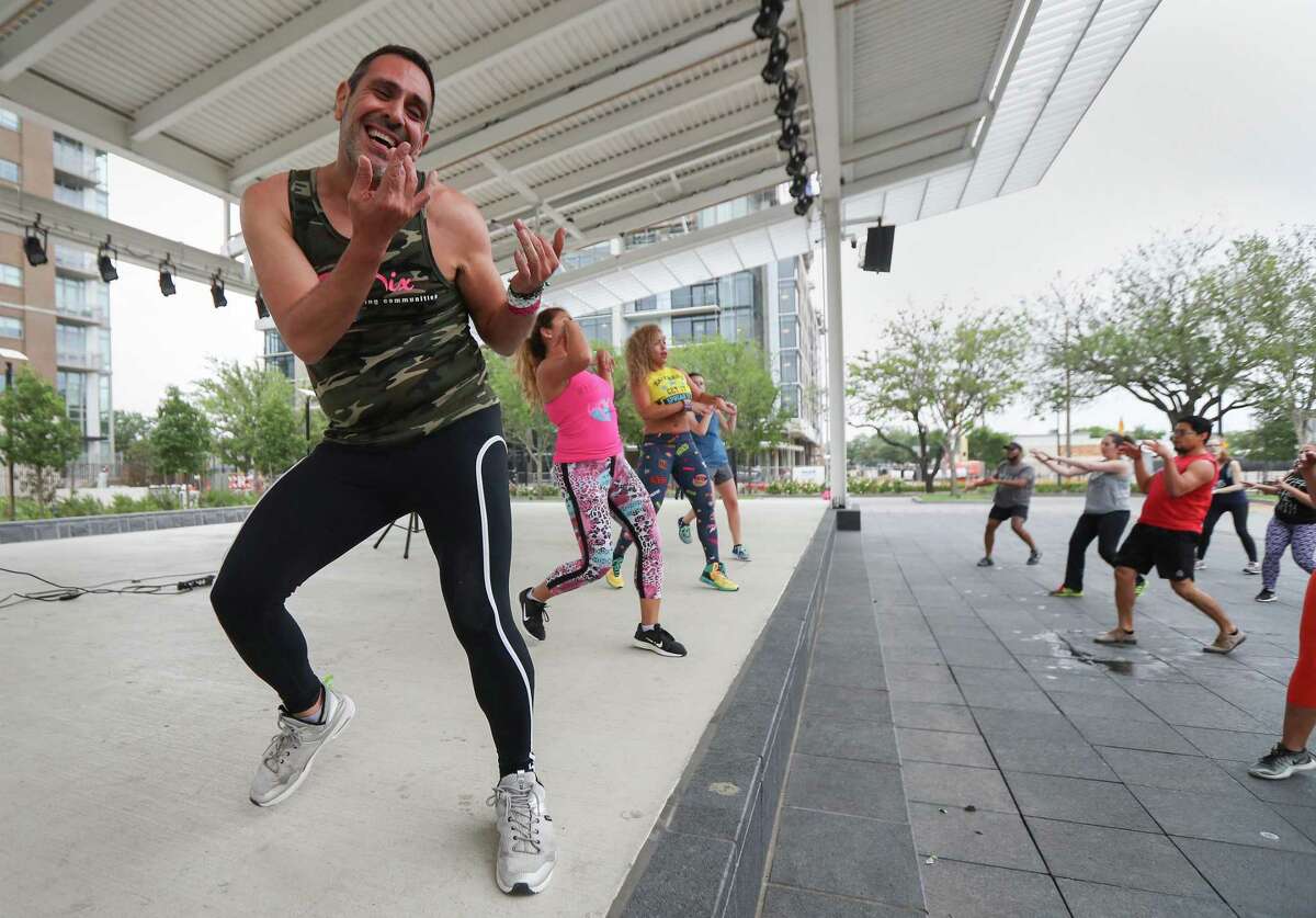 Zumba session in Midtown Park.