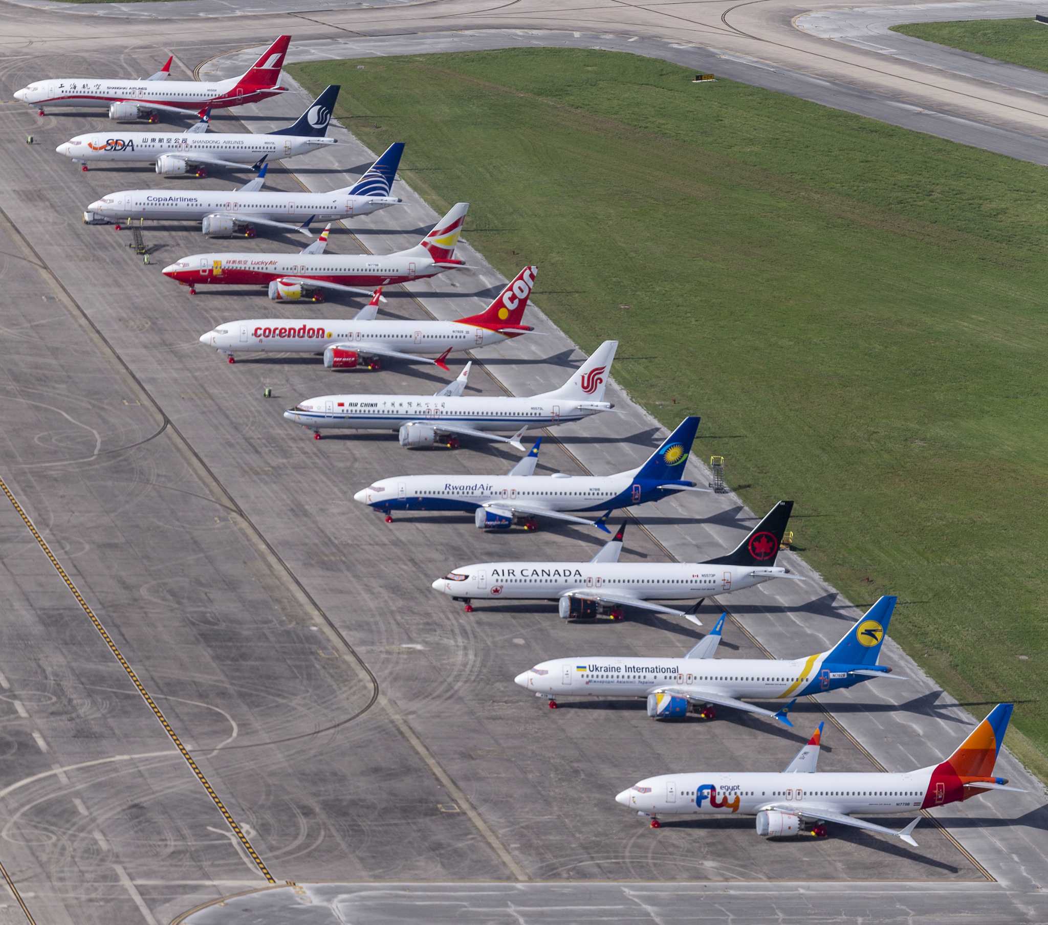 Photos: Boeing's grounded 737 Max jets on the tarmac in San Antonio