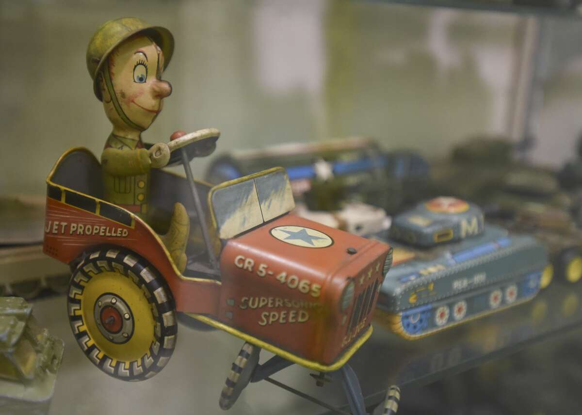 A military toy that is part of the Orangefield Cormier Museum's military toy exhibit. The toys were collected by Mr. Cormier over the years and were made between the 1950's and the 1990's. Photo taken on 07/01/19. Ryan Welch/The Enterprise