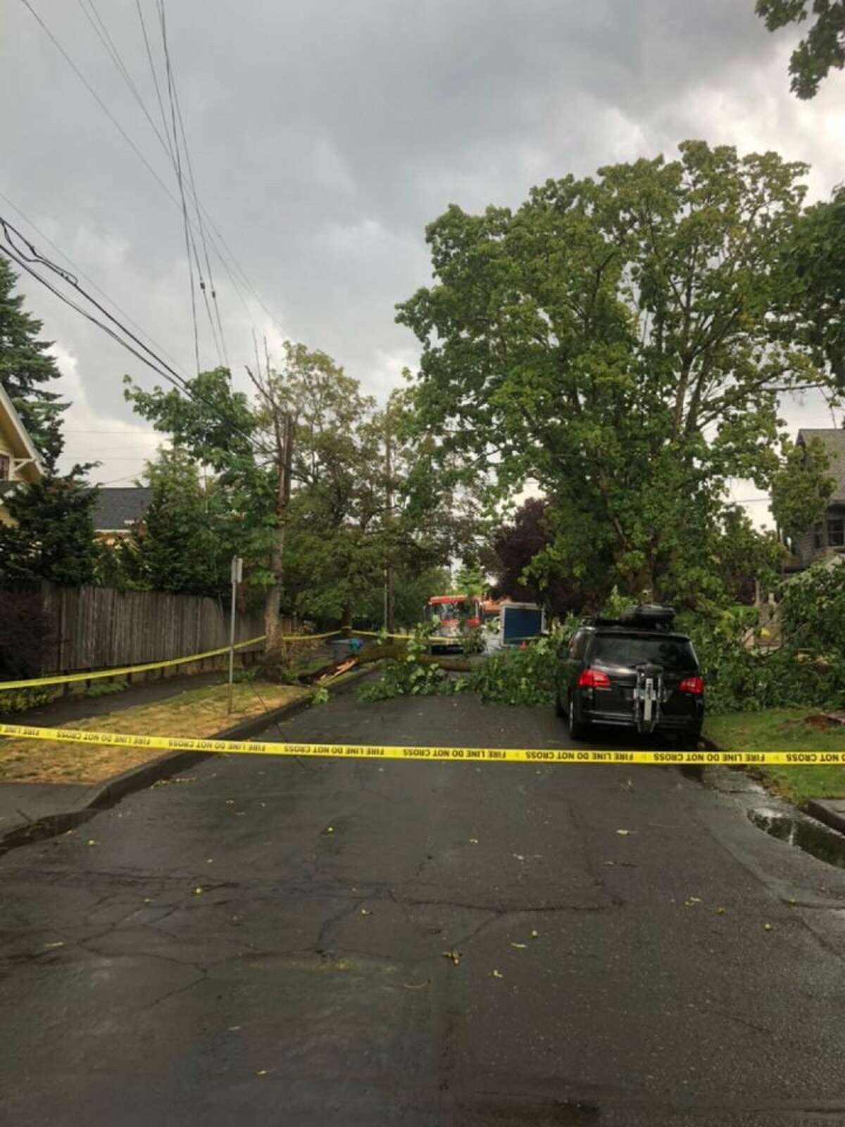 Rare tornado touches down in Portland, Oregon, damaging homes and trees
