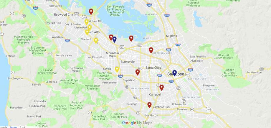 silicon valley location map Mapping Silicon Valley S Most Famous Tech Garages And Tech Tourist silicon valley location map
