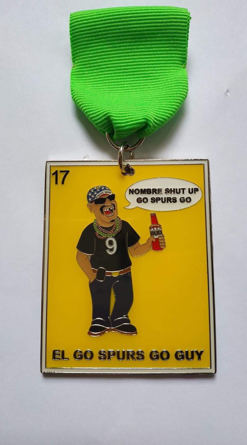  El Go Spurs Go Guy medal is one of the firsts revealed 