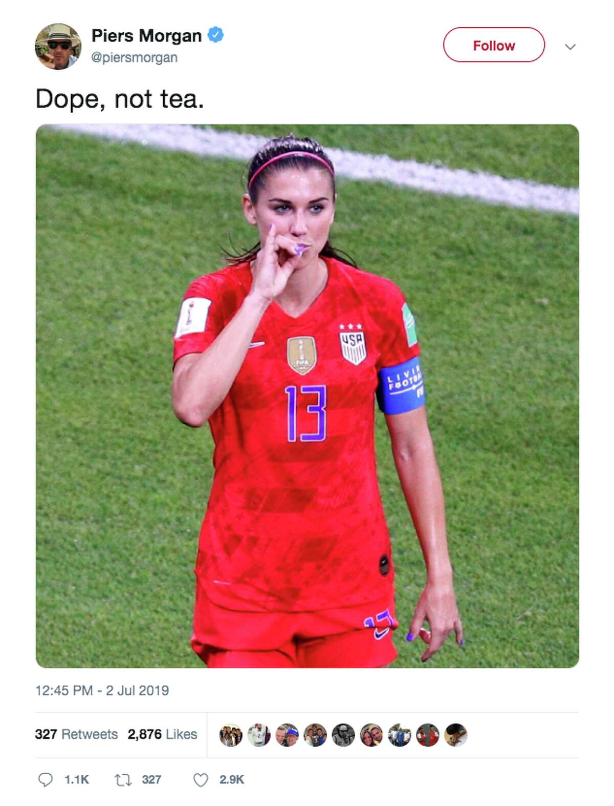 Fans are losing it over Alex World Cup goal celebration