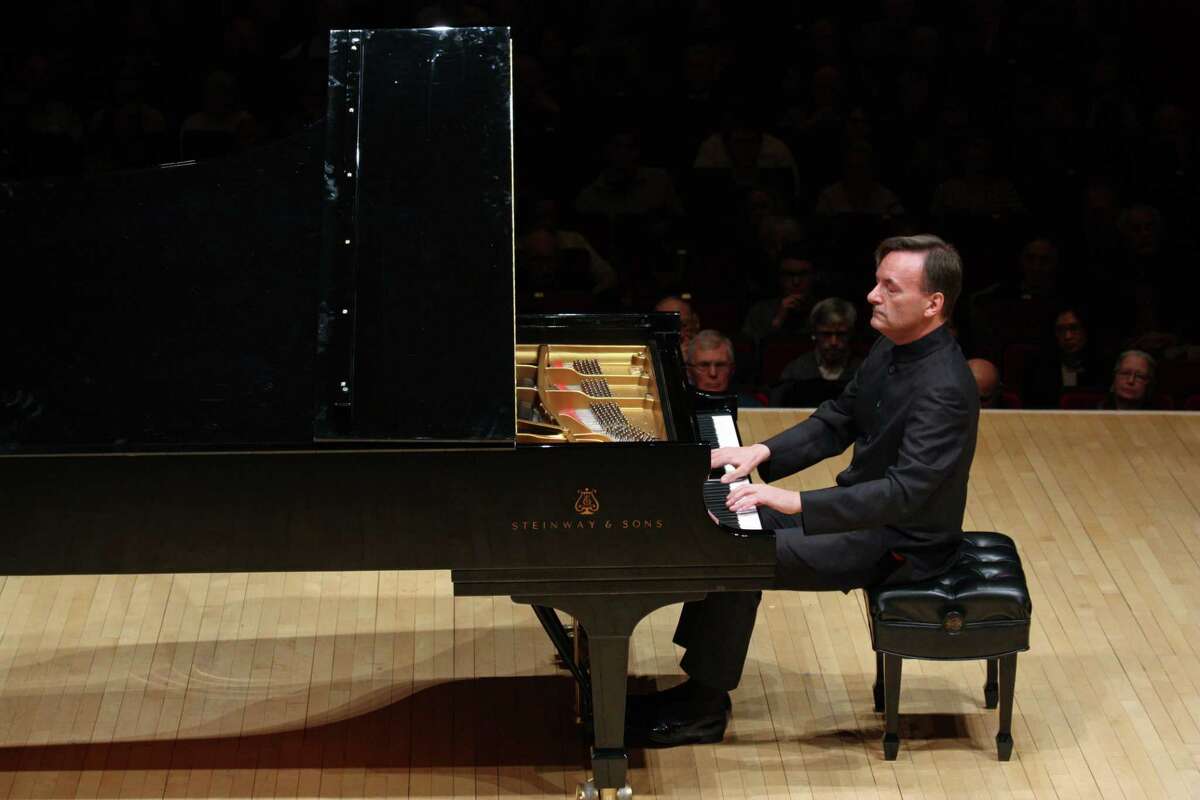 The pianist Stephen Hough performing the music of Debussy, Schumann and Beethoven at Carnegie Hall on Tuesday night, January 30, 2018. (Photo by Hiroyuki Ito/Getty Images)