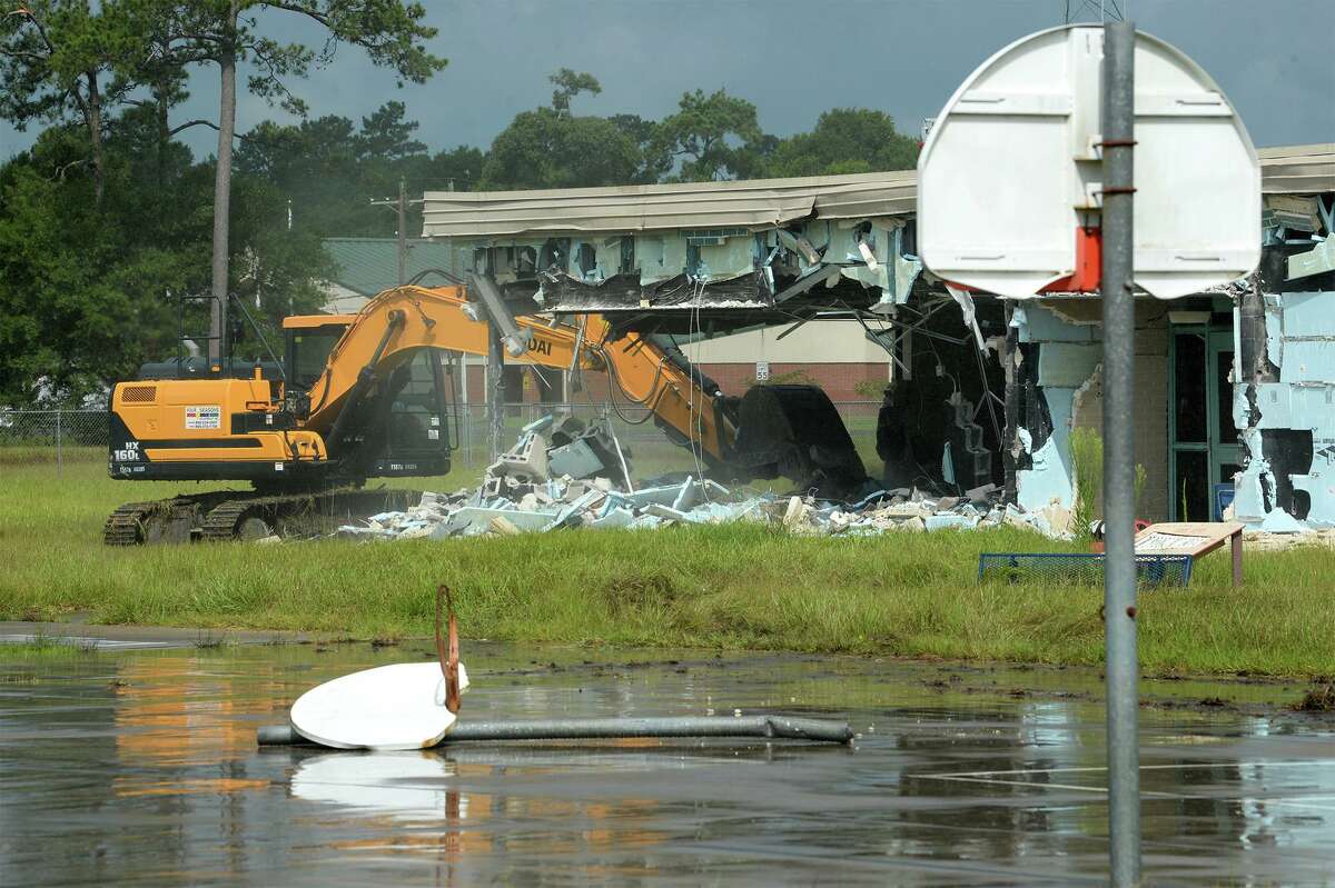 Work crews started demolition this week on Oak Forest Elementary in Vidor. The city's Superintendent Jay Killgo said Tuesday that the district's FEMA claim was settled at $13.8 million and that construction on the new school is expected this spring with hopes of filling classrooms by fall of 2021. Killgo added the district is expecting a similar response from FEMA regarding Vidor Middle School in the next few weeks. Go to beaumontenterprise.com for more photos of the demolition. Photo taken Tuesday, 7/2/19