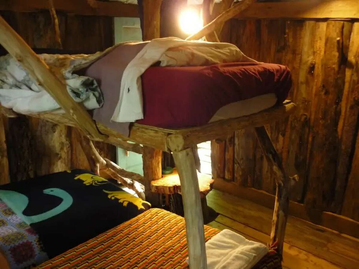 The Hermit Thrush Treehouse, West Pawlet $160 a night Description: Everybody loves the idea of a tree house. There is something freeing, natural and connective to our childhood in the idea. Feel the gentle movement of the structure as it sighs with the wind. Life off of the ground.... even if only for a weekend. View full listing on Airbnb