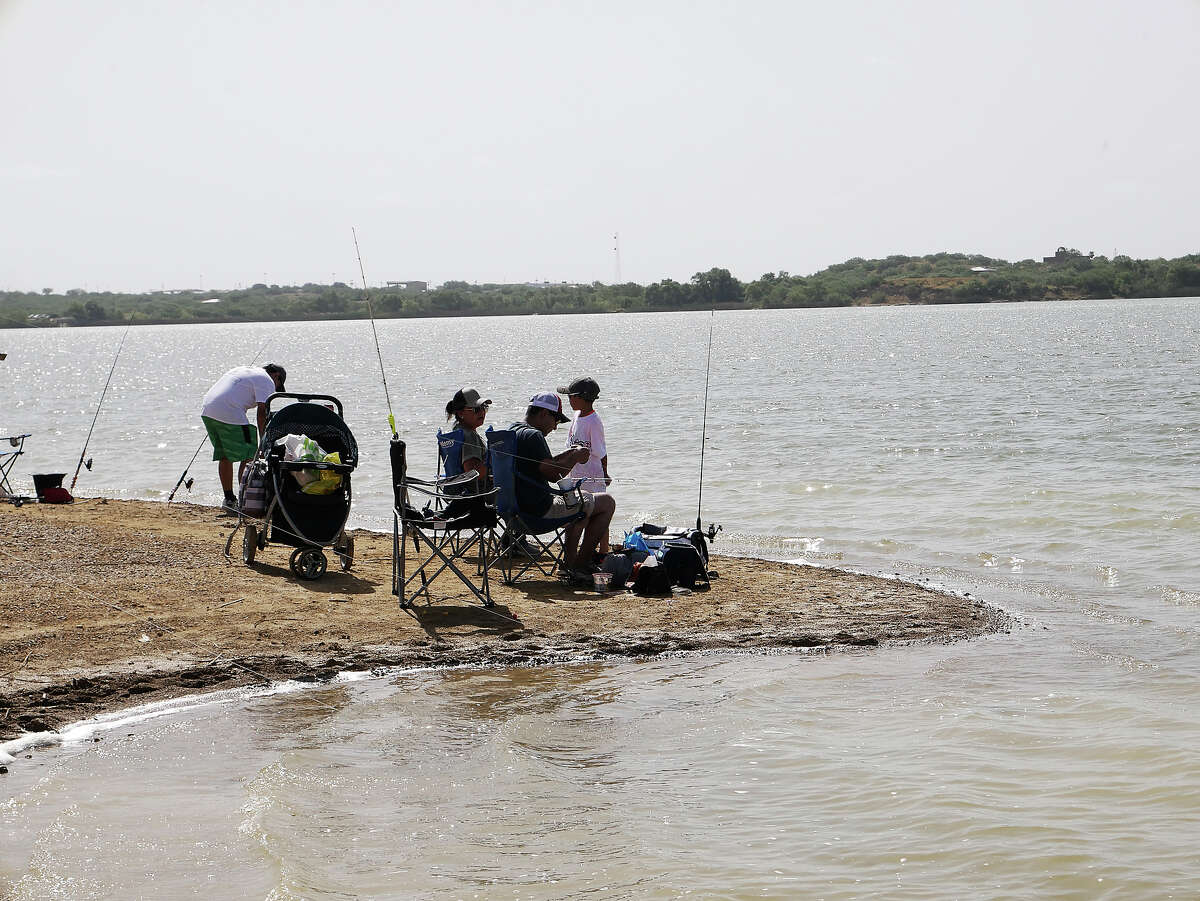 Locals gather at Lake Casa Blanca for the annual Fishing Derby.