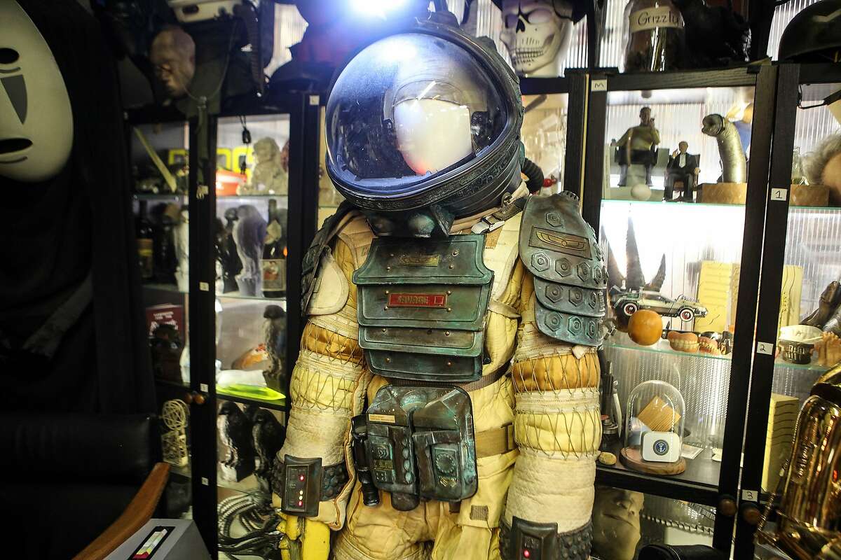 The "Alien" costume in Savage’s warehouse was built over a number of years and involved hiring mold makers, seamstresses and other makers to get it in this shape, according to Savage. "The spacesuit from 'Alien' for instance, this one took 14 years to assemble and put together all the parts, and I didn't finish it until I actually decided I was going to wear it at 2014 Comic-Con," Savage said. "So to me, the obsessive part was I wanted the experience of putting this suit on and feeling the heaviness in the weight of it." Savage confirmed the suit is weighty, and noted, "I got heatstroke in this."