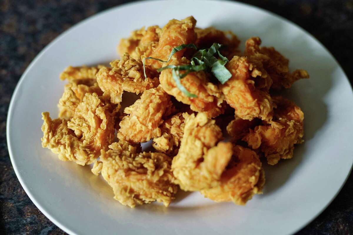 A view of fried shrimp at Allie B's Cozy Kitchen on Tuesday, June 11, 2019, in Albany, N.Y. (Paul Buckowski/Times Union)