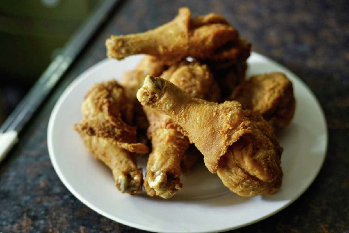 A view of fried chicken at Allie B's Cozy Kitchen on Tuesday, June 11, 2019, in Albany, N.Y. (Paul Buckowski/Times Union)