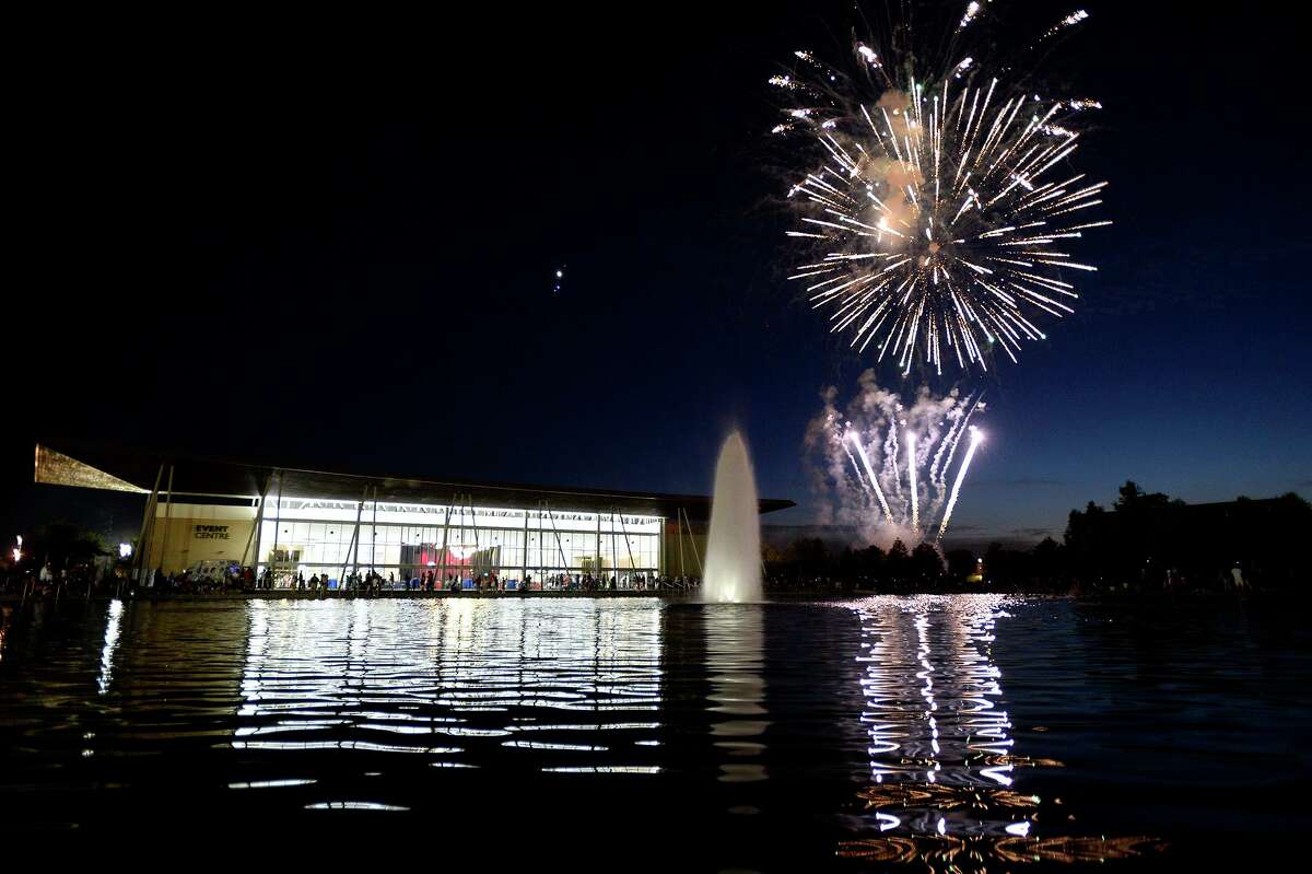 Fireworks light up the sky during the City of Beaumont's July 4 celebration at the Event Centre. Photo taken Wednesday 7/4/18 Ryan Pelham/The Enterprise