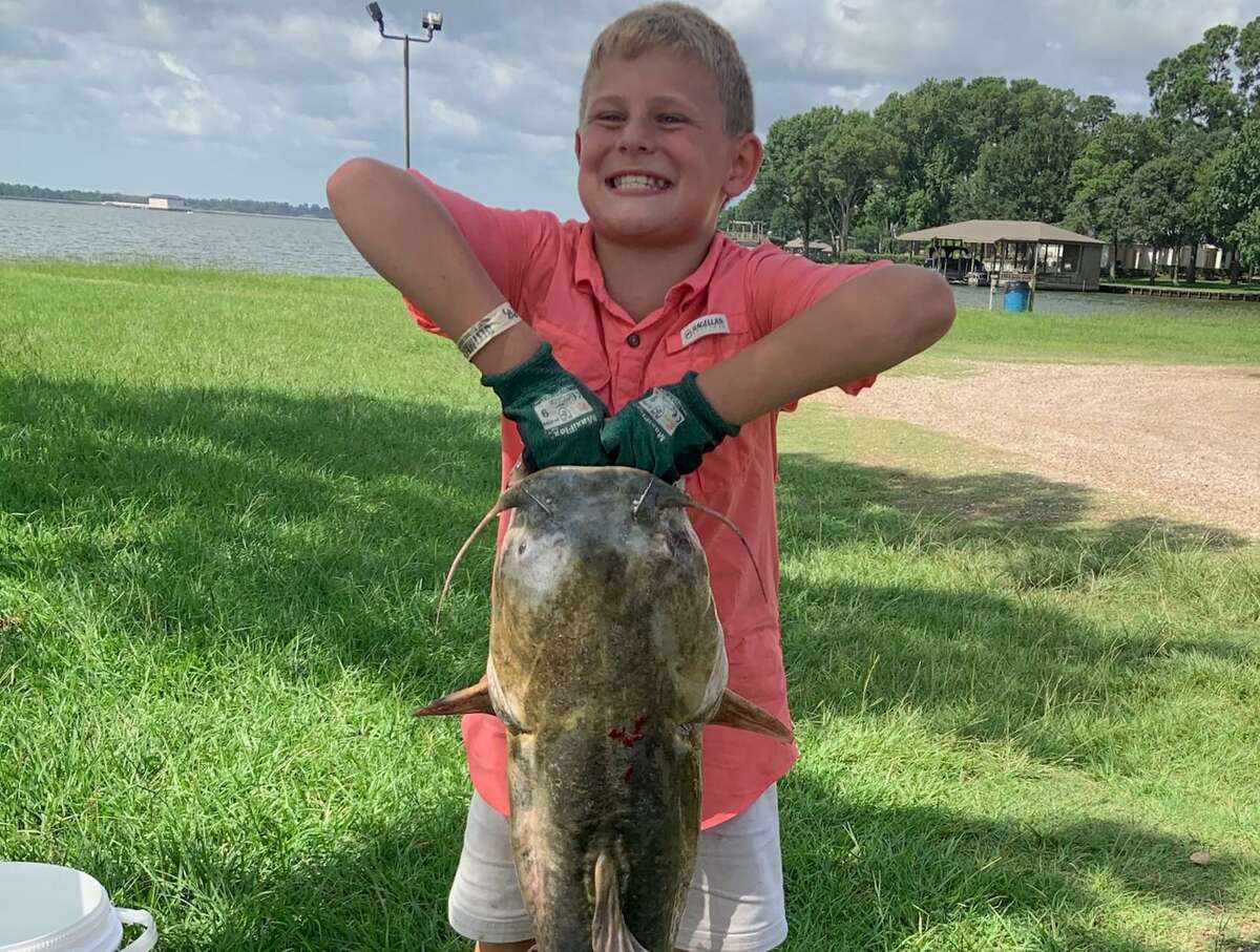 Local lures large catfish on Lake Conroe