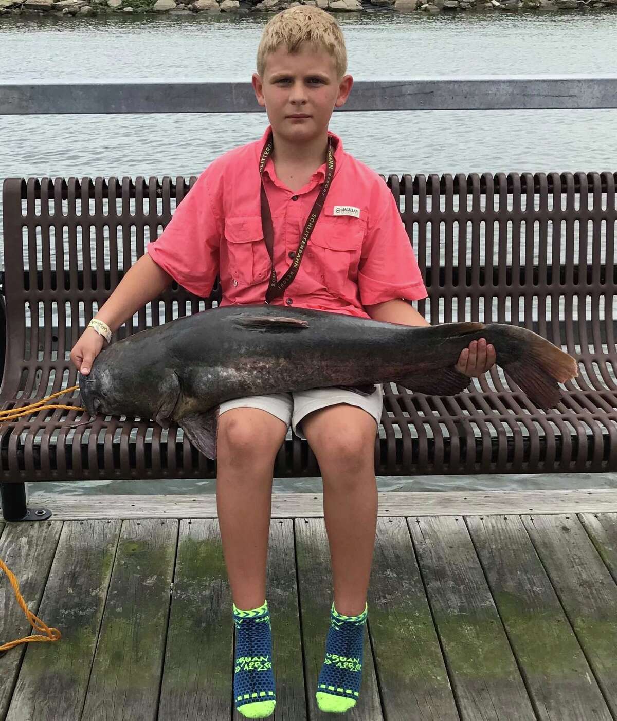 Local lures large catfish on Lake Conroe