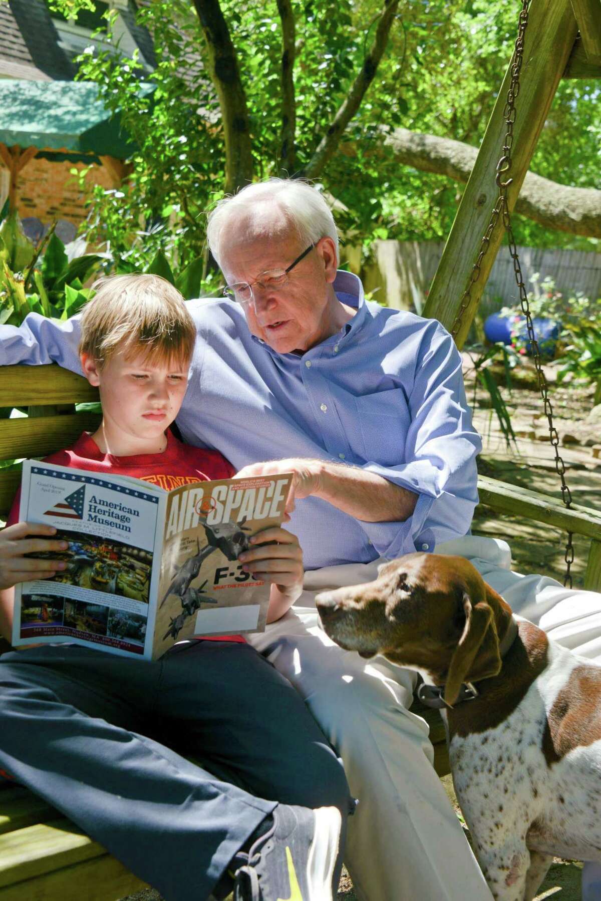 Bill King with grandchild