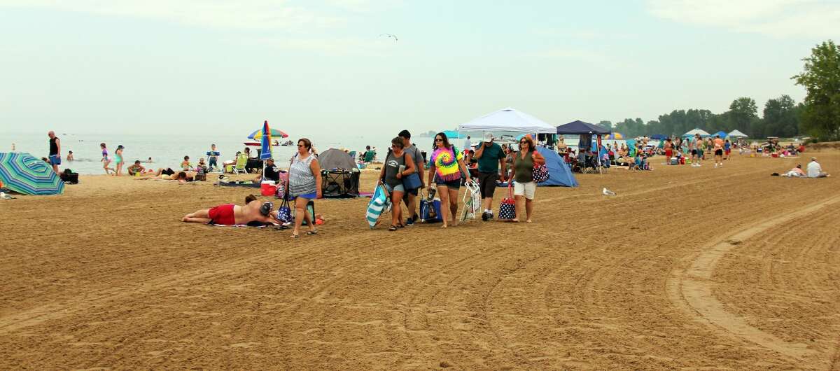 A day at the beach in Caseville