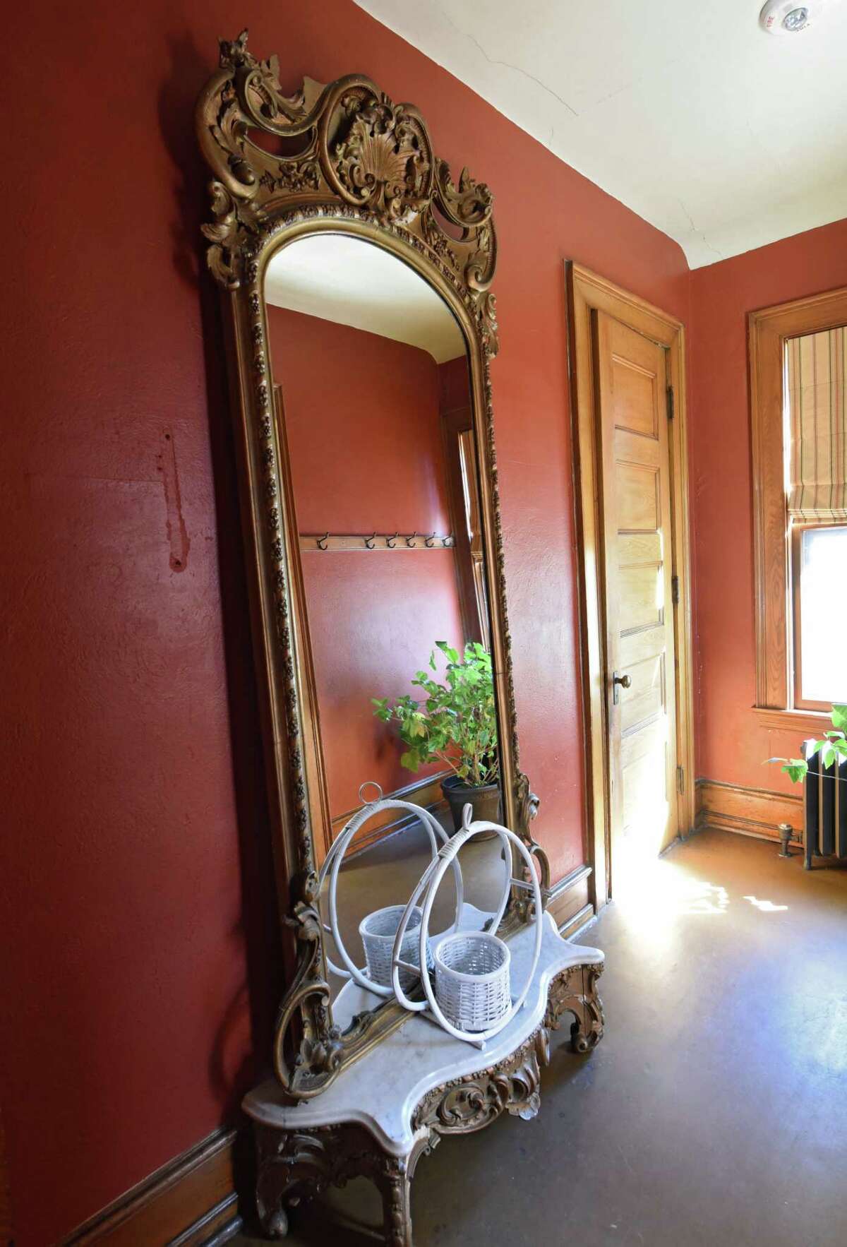 Antique mirror in The Woman's Club of Albany on Monday, July 1, 2019 in Albany, N.Y. The members are celebrating 100 years of home ownership. (Lori Van Buren/Times Union)