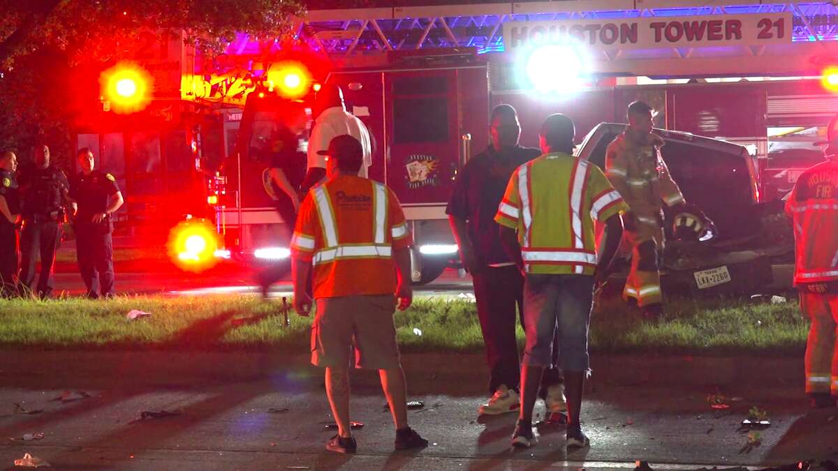 A good Samaritan was critically injured after attempting to rescue a driver from a crash early Sunday morning, according to the Houston Fire Department.