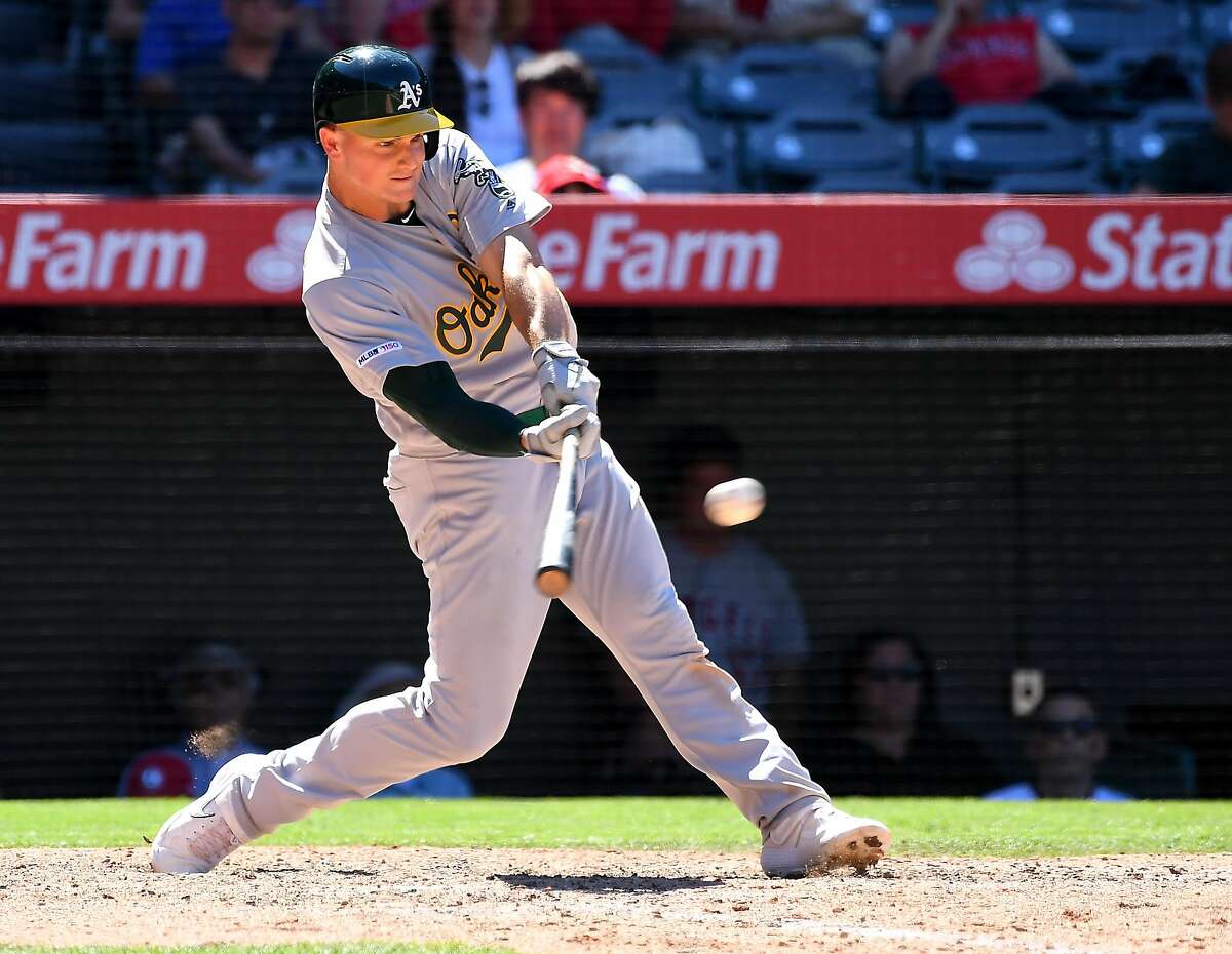 July 20, 2013 Anaheim, CA.Oakland Athletics third baseman Josh