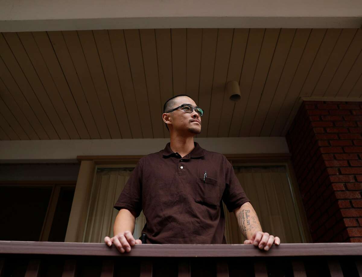 Brian Yang, who served nine years for murder for aiding in a robbery that resulted in the death of a bus driver, stands at his parents� home in Millbrae, Calif., on Tuesday, July 2, 2019. Yang was released after an appeal under SB 1437, which restricted how prosecutors can charge suspects with murder if they didn�t commit the act that lead to the victim�s death.