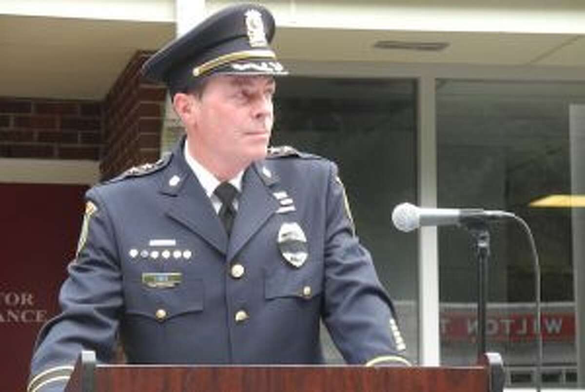 Police Chief John Lynch at last year's 9/11 remembrance.