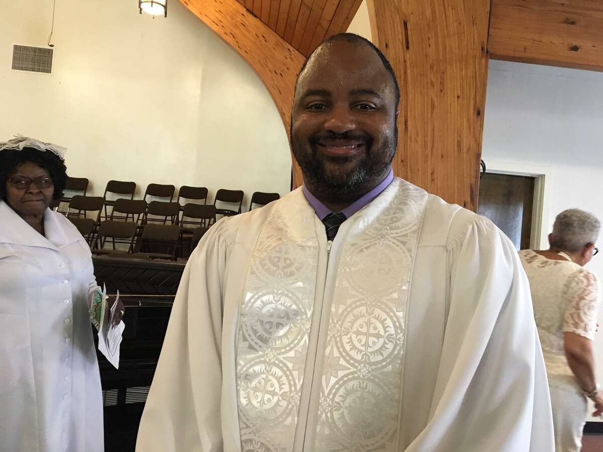 Rev. Steven Cousin, pastor of Bethel AME Church in New Haven