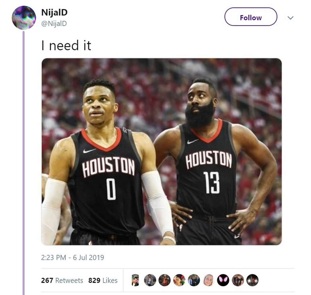 Rockets Potentially Trading For Russell Westbrook Draws Mixed Reactions On Social Media