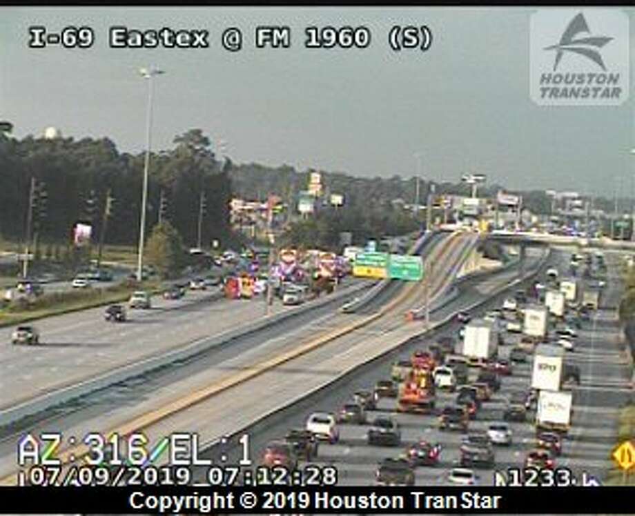 Eastex Freeway reopens after big rig loses load in crash Houston