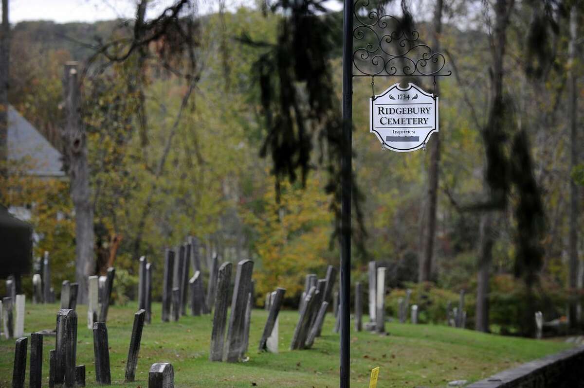 The Ridgebury Cemetery is at 655 Ridgebury Road in Ridgefield.