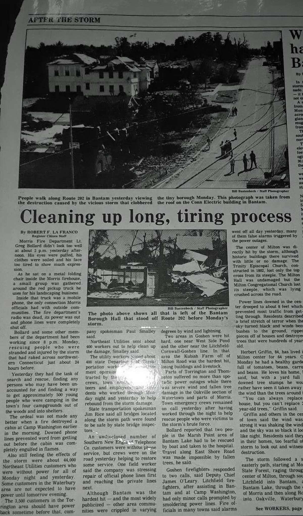 Bantam tornado’s 30th anniversary prompts many memories, stories