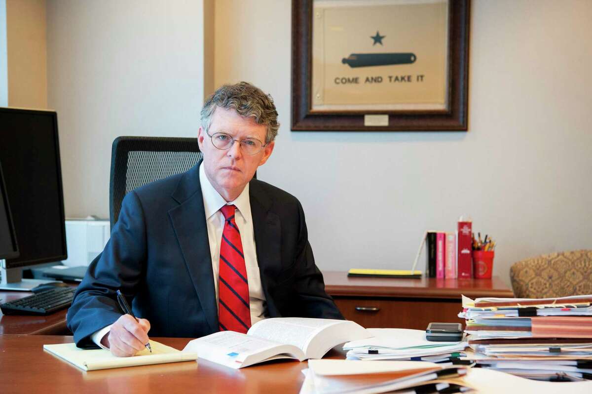 Federal Energy Regulatory Commission Commissioner Bernard McNamee in his office in Washington. McNamee is a former adviser to Texas Sen. Ted Cruz and staffer with the conservative Texas Public Policy Foundation.