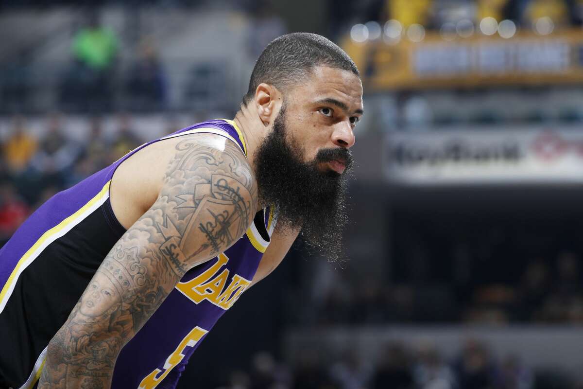 PHOTOS: Best trades by Houston teams  INDIANAPOLIS, IN - FEBRUARY 05: Tyson Chandler #5 of the Los Angeles Lakers looks on during the game against the Indiana Pacers at Bankers Life Fieldhouse on February 5, 2019 in Indianapolis, Indiana. The Pacers won 136-94. (Photo by Joe Robbins/Getty Images) >>>Browse through the photos to see a history of blockbuster deals in Houston ... 