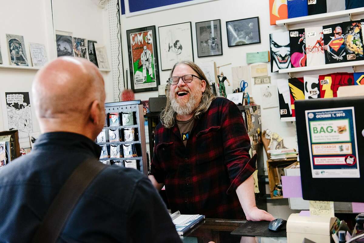 Sf Comic Book Sellers Hang On Hoping Each Laugh Won T Be Their Last