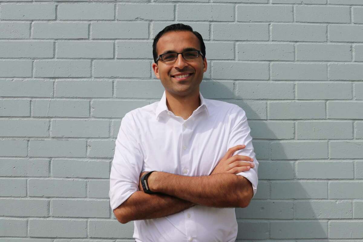 Former high school math teacher Raj Salhotra, 28, is running for the city council seat held by At-Large Councilman Mike Knox, who is seeking a second four-year term.