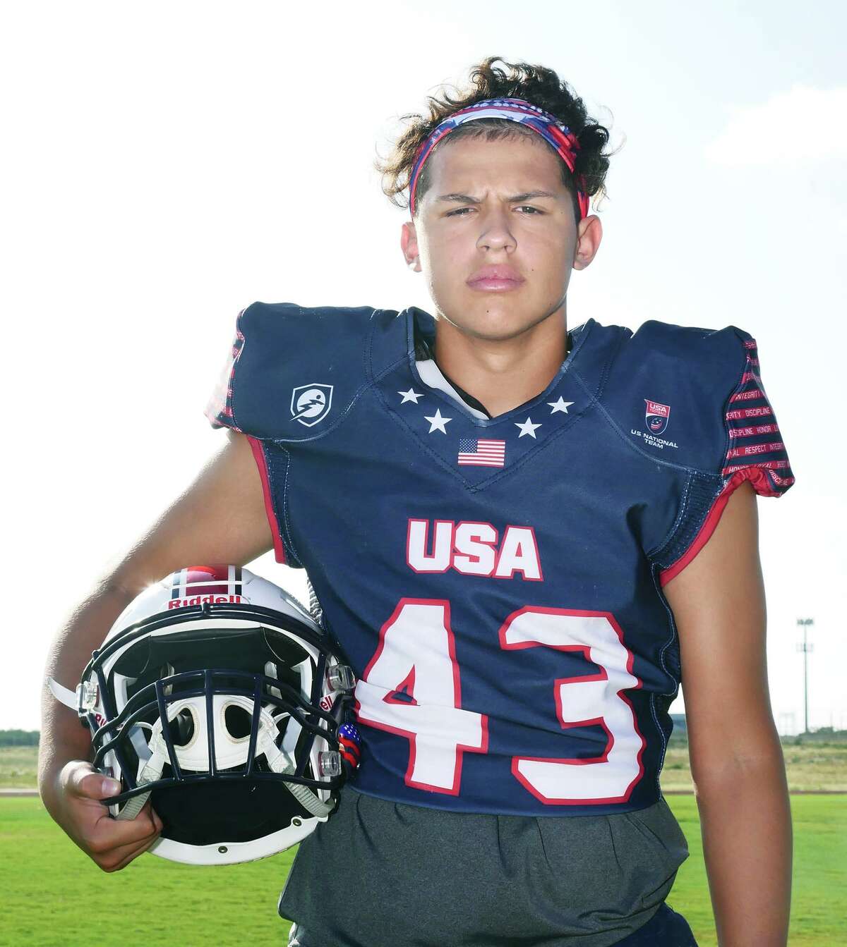 Alexander’s Joshua Santos earned a spot at the prestigious USA Football Texas Middle School Bowl game that will unfold at 3 p.m. Monday at the Ford Center at The Star in Frisco.