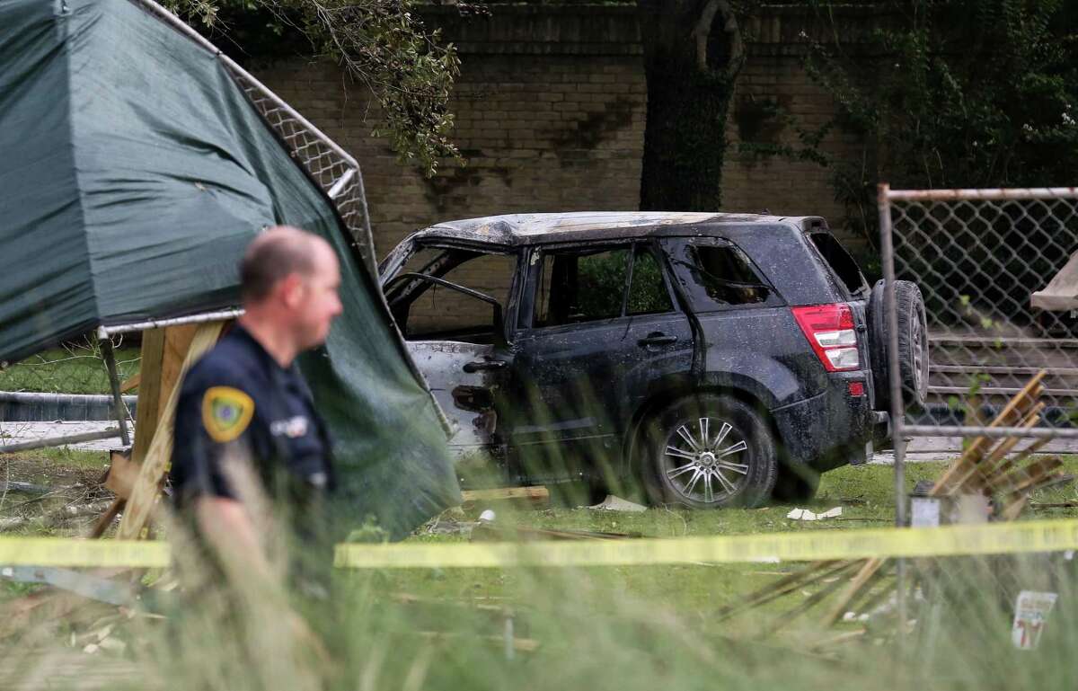 West Houston police pursuit ends in fiery crash, juvenile in custody