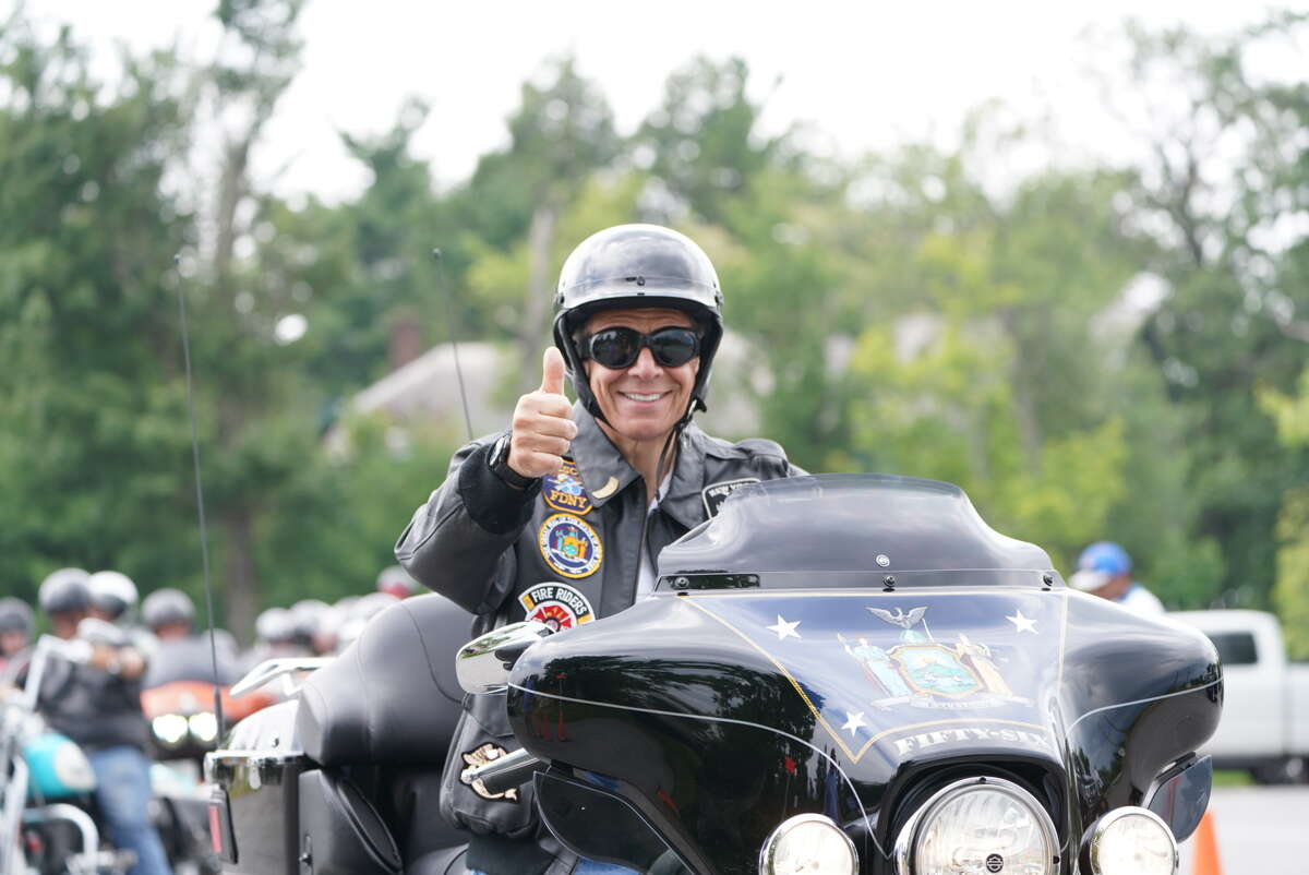 Governor Andrew M. Cuomo participated in the 2019 Catskill Challenge Motorcycle Ride. The motorcyclists travelled from the Motorcyclepedia Museum in Newburgh to the Bethel Woods Center for the Arts in Bethel as part of the kickoff for the 2019 Catskill Challenge, which promotes tourism in the Catskills.
