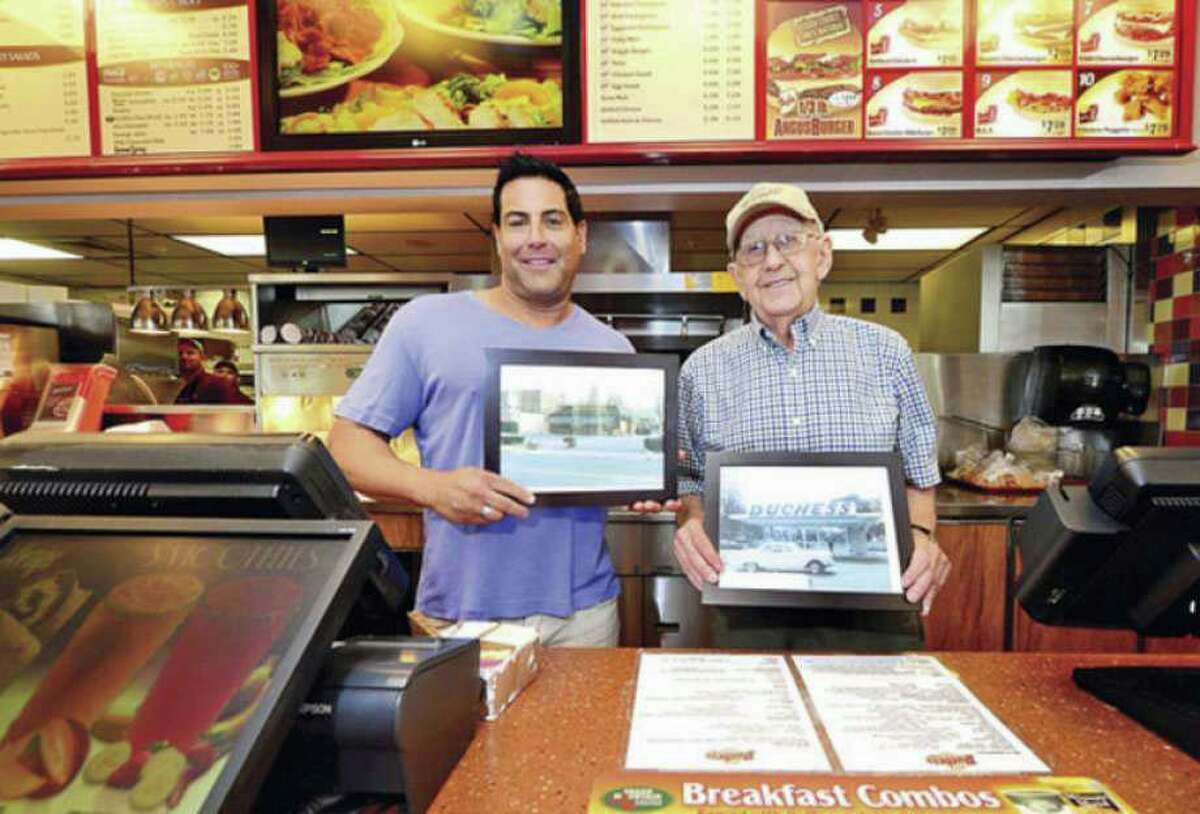 Duchess owners Michael Berkowitz and Sid Fialk mark the restaurant's 50th year in Norwalk, in 2014. Fialk was 85 at the time.