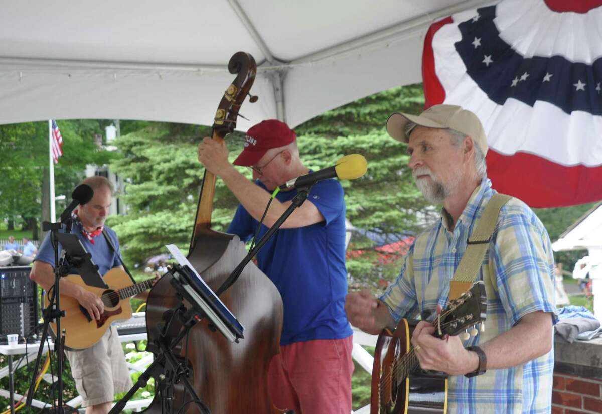The Angry O’Haras will perform a free outdoor concert Aug. 16, at 2 p.m. on the grounds of the Keeler Tavern Museum and History Center. The band is made up of Chris Anderson on the guitar, left, Mike Crezcenzo on the bass, middle, and Gerry O'Hara on the guitar, right.