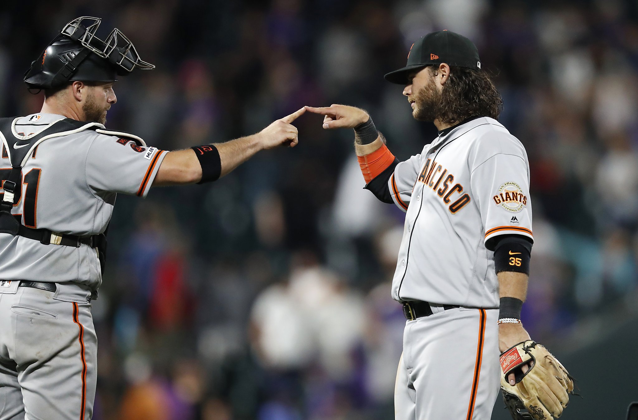 Giants lose both games of doubleheader to Rockies