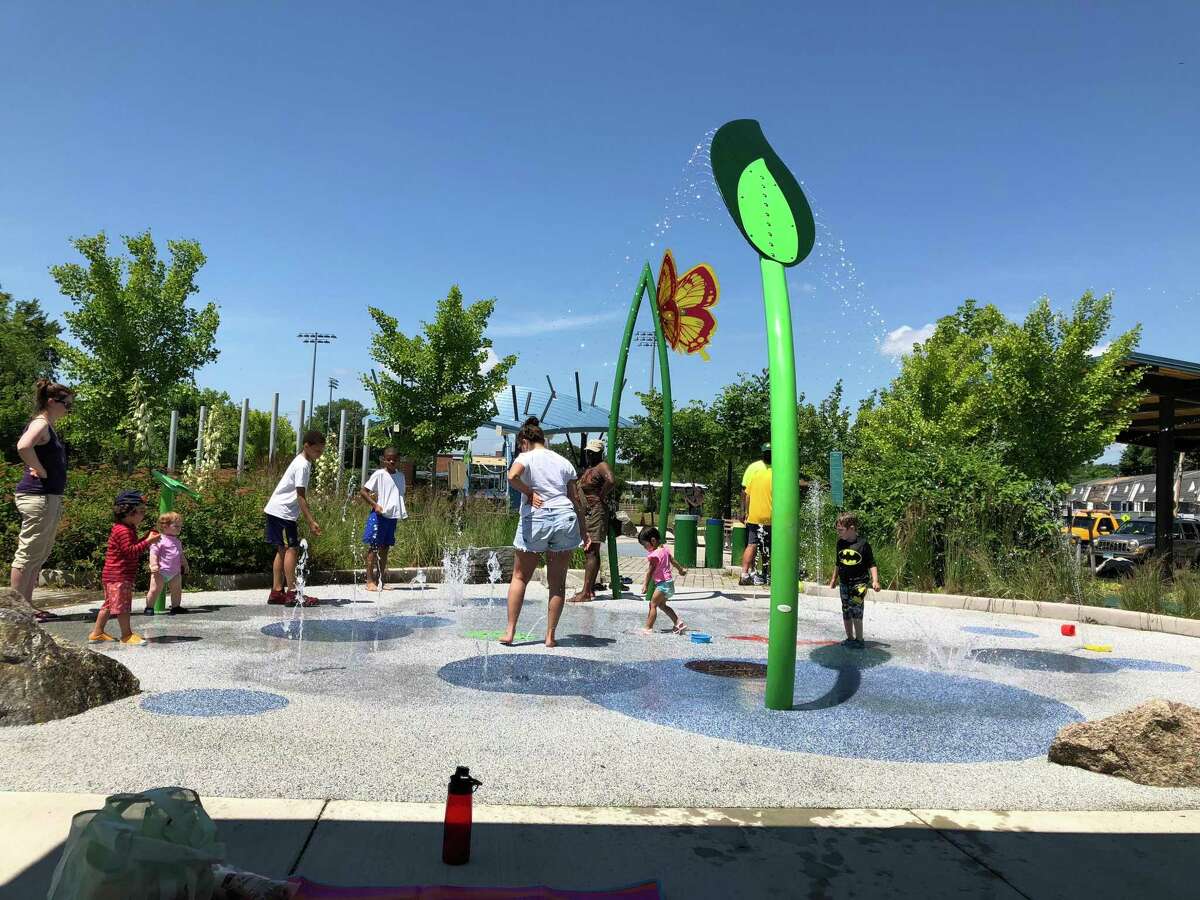 The Splash Pad in Hamden's Villano Park opened for the season Friday, delighting children as the weather warmed in the area.
