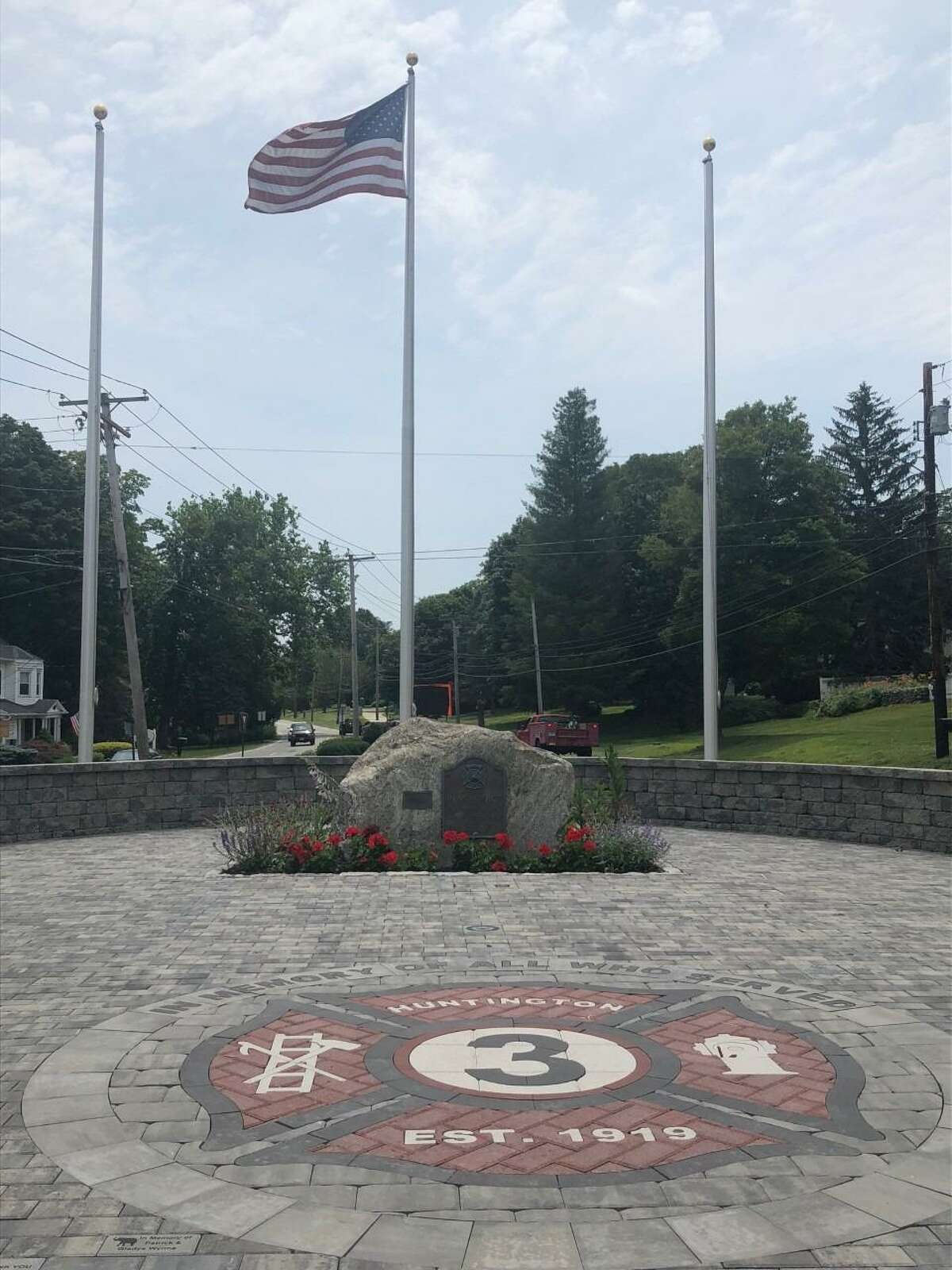Finishing touches have been done to the Huntington Fire Company No. 3's memorial brick garden.