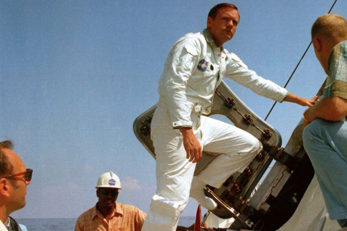 A photograph of Neil Armstrong featured in "Armstrong." (Gravitas Ventures/TNS)