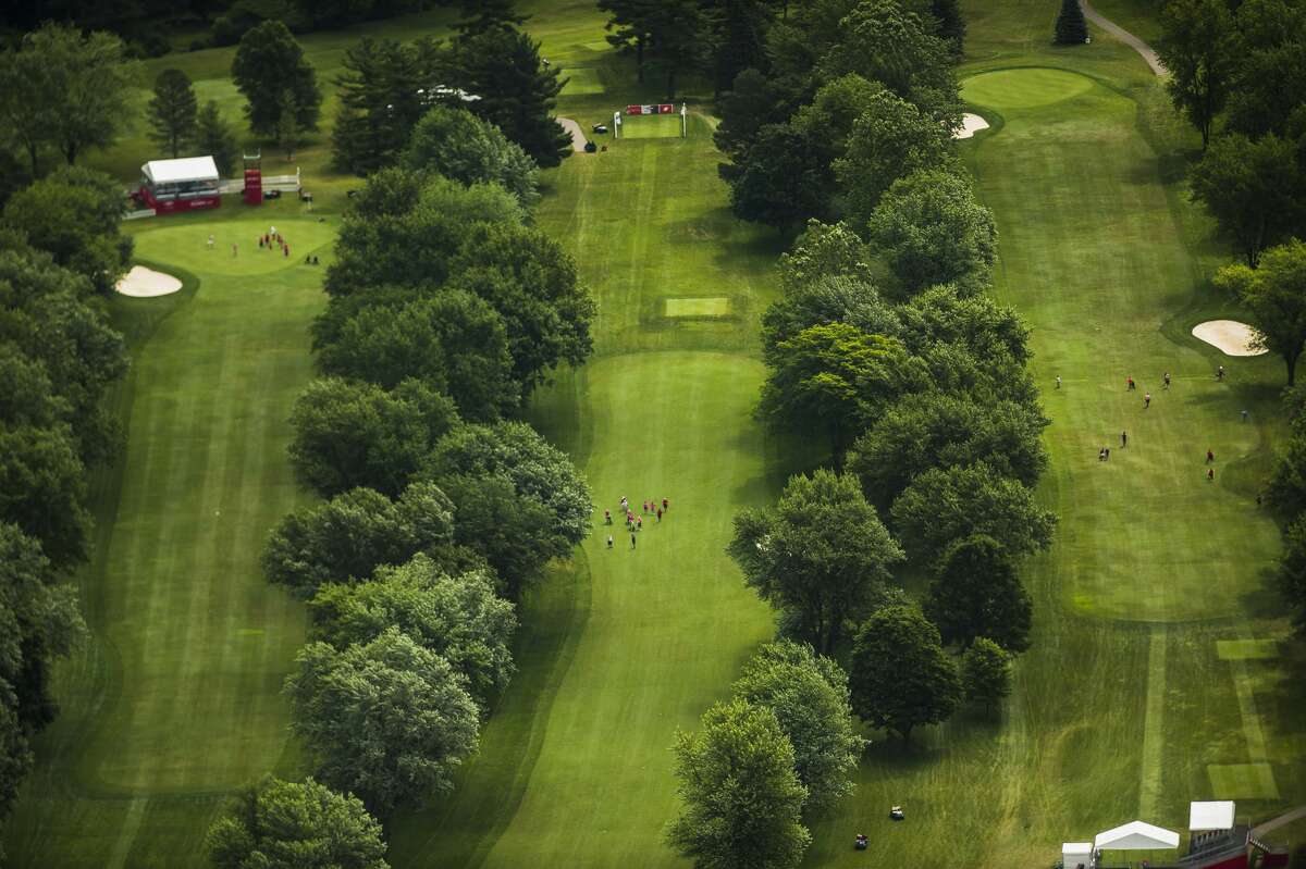 Aerial views of Dow Great Lakes Bay Invitational ProAm July 16, 2019