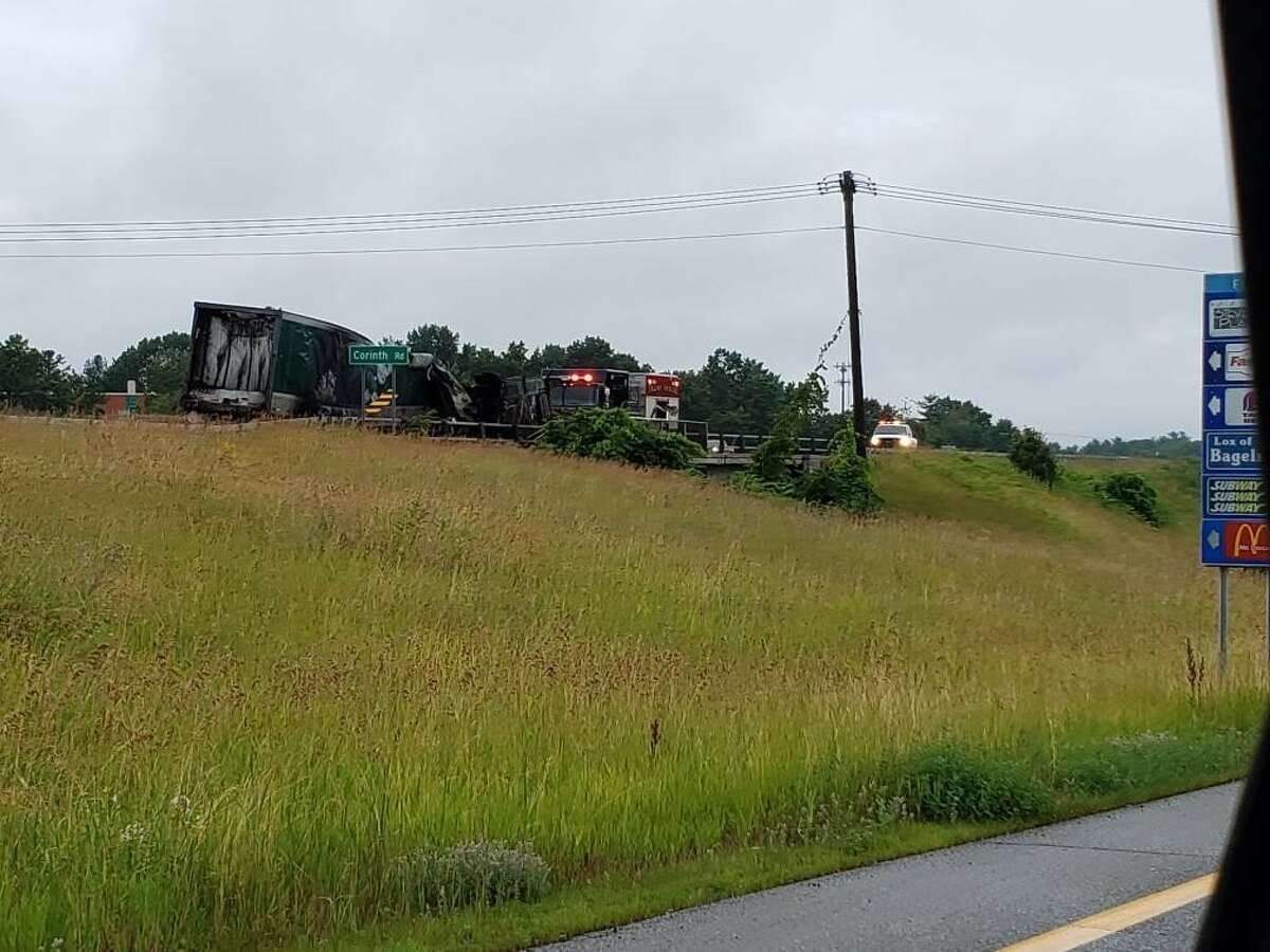 Troopers identify trucker killed in fiery Northway crash