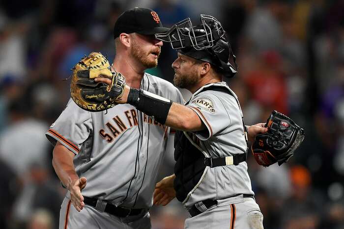 San Francisco, California, USA. 18th July, 2019. San Francisco Giants  relief pitcher Williams Jerez (63) makes his MLB debut in the fifteenth  inning, during a MLB baseball game between the New York