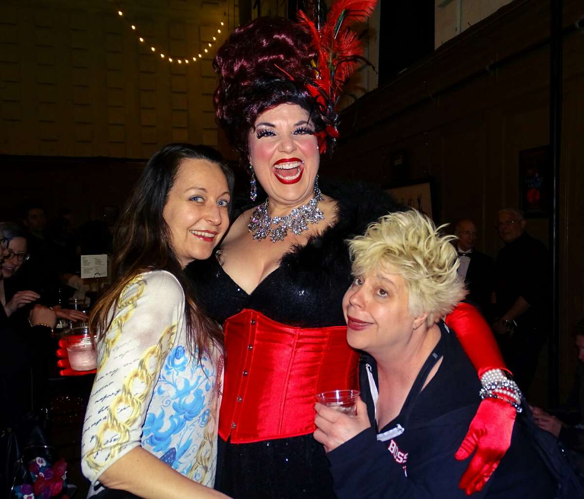 From the lens of Linda Lee: Nancy French, Leanne�Borghesi and Sara Moore at the Circus Center Cabaret.