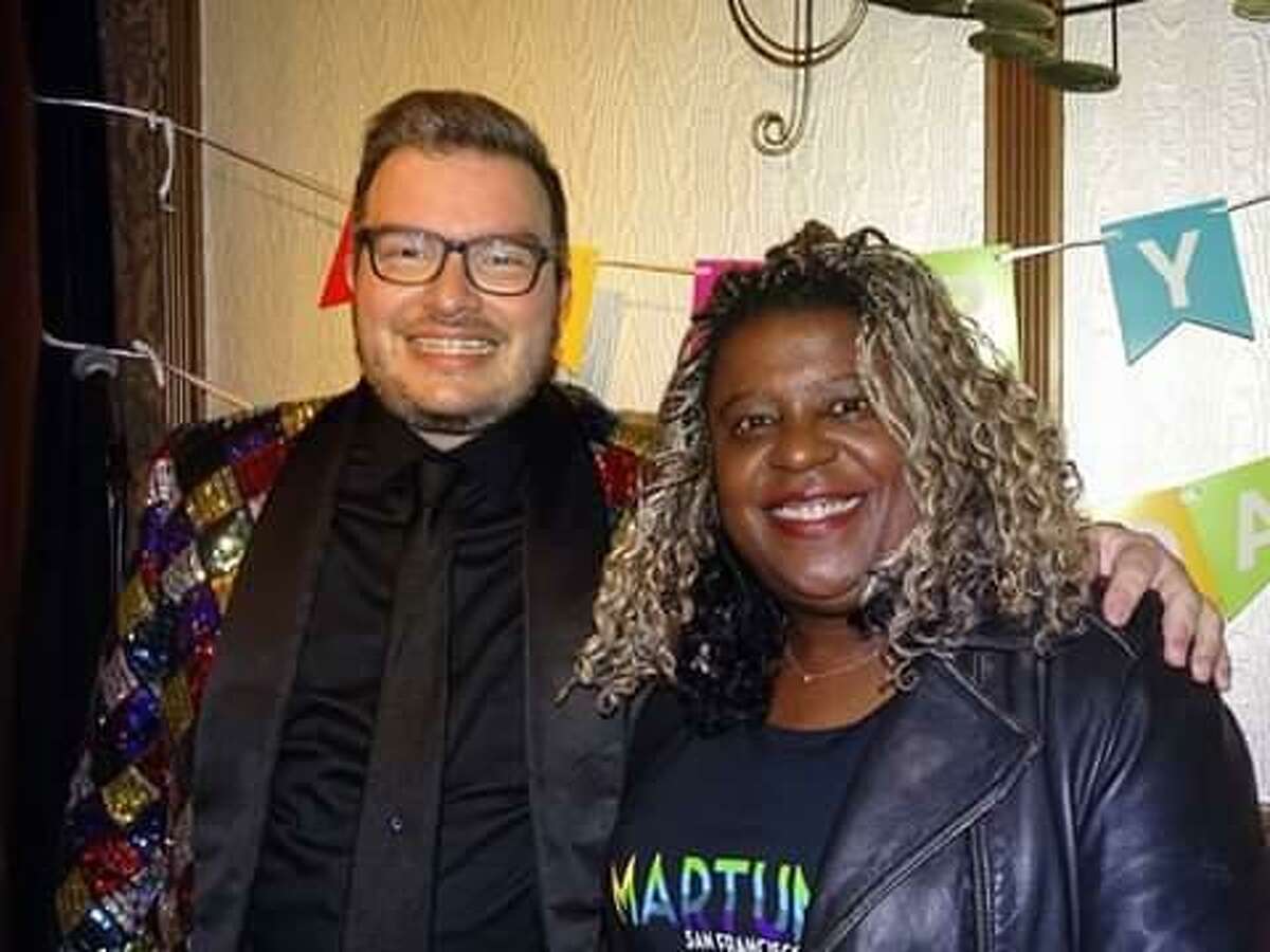 From the lens of Linda Lee: Singer Jason Brock and pianist Dee Spencer at Martuni's.